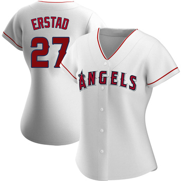 Authentic Darin Erstad Women's Los Angeles Angels White Home Jersey