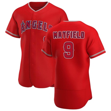 Authentic Jack Mayfield Men's Los Angeles Angels Scarlet Alternate Jersey