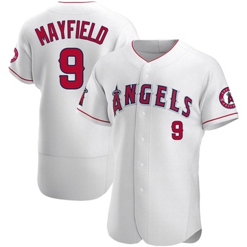 Authentic Jack Mayfield Men's Los Angeles Angels White Jersey