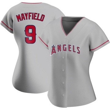 Authentic Jack Mayfield Women's Los Angeles Angels Silver Road Jersey
