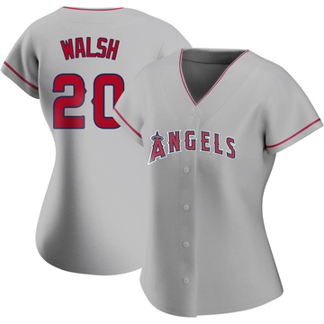 Authentic Jared Walsh Women's Los Angeles Angels Silver Road Jersey