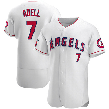 Authentic Jo Adell Men's Los Angeles Angels White Jersey
