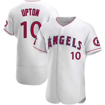 Authentic Justin Upton Men's Los Angeles Angels White Jersey