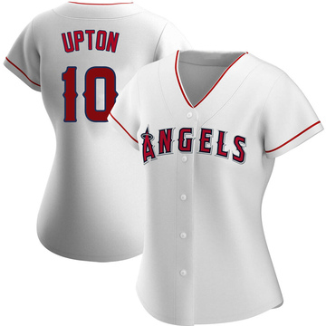 Authentic Justin Upton Women's Los Angeles Angels White Home Jersey