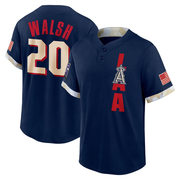 Game Jared Walsh Youth Los Angeles Angels Navy 2021 All-Star Replica Jersey