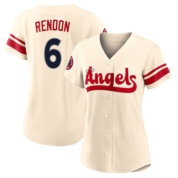 Replica Anthony Rendon Women's Los Angeles Angels Cream 2022 City Connect Jersey