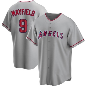Replica Jack Mayfield Youth Los Angeles Angels Silver Road Jersey
