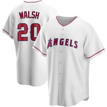 Replica Jared Walsh Men's Los Angeles Angels White Home Jersey