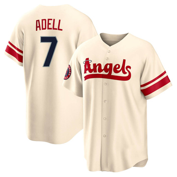 Replica Jo Adell Youth Los Angeles Angels Cream 2022 City Connect Jersey