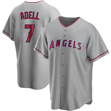 Replica Jo Adell Youth Los Angeles Angels Silver Road Jersey