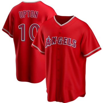 Replica Justin Upton Men's Los Angeles Angels Red Alternate Jersey