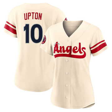 Replica Justin Upton Women's Los Angeles Angels Cream 2022 City Connect Jersey